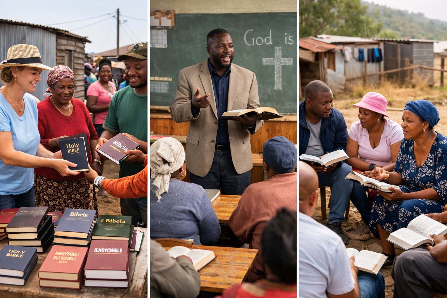 Community Bible outreach in South Africa